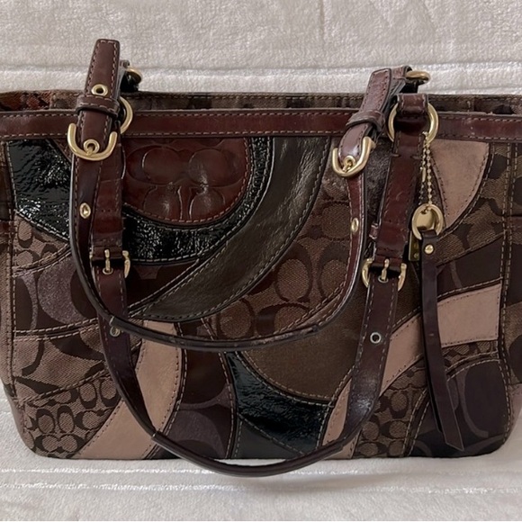 Coach Handbags - Coach Mosaic Gallery Signature CC Patchwork Shoulder Bag